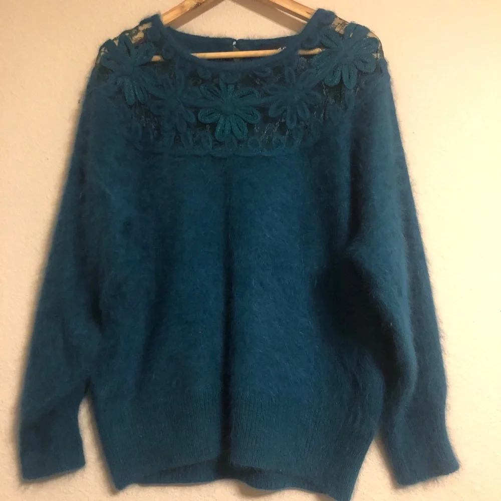 Vintage Connie A Lee‎ Angora Fuzzy Sweater